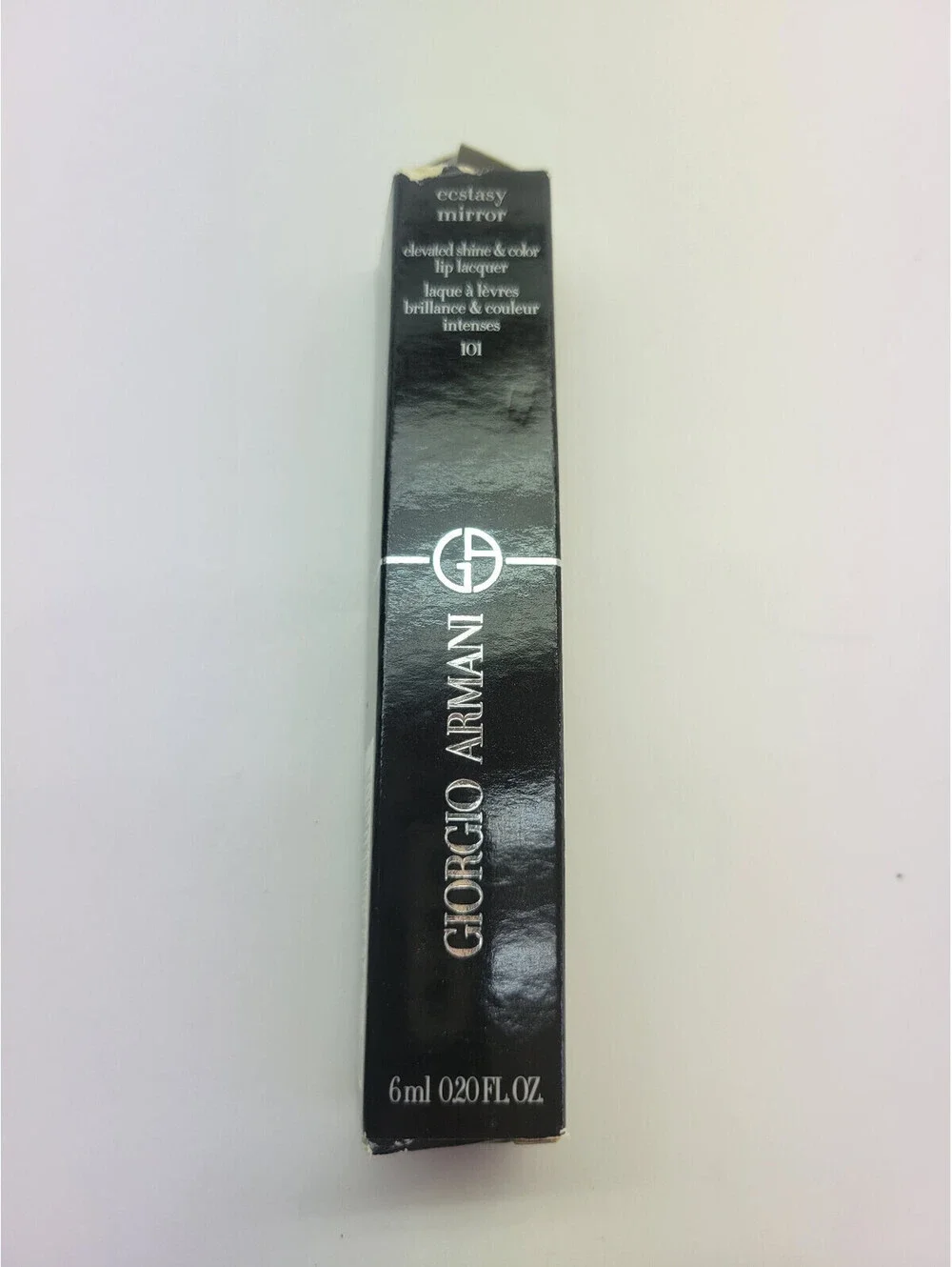 Giorgio Armani Ecstasy Mirror Lip Gloss Shade 101 BEYOND 0.20oz   *Damaged Box*